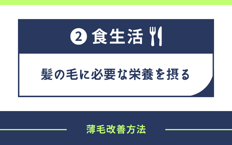 食生活　髪の毛　必要な栄養